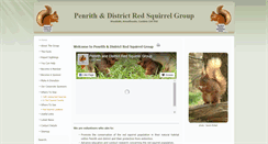 Desktop Screenshot of penrithredsquirrels.org.uk